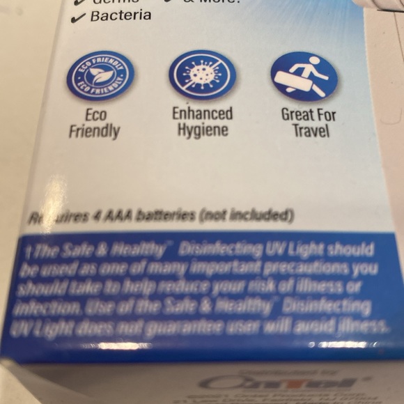 NIB Ontel Safe & Healthy Disinfecting UV Light - Picture 2 of 4